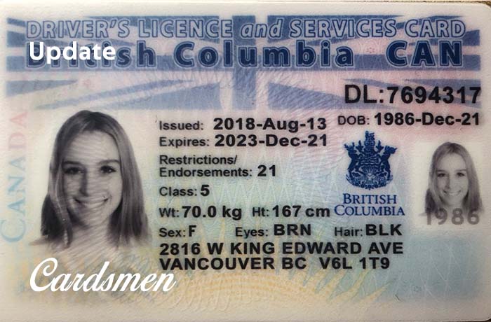 British Columbia CAN IDs