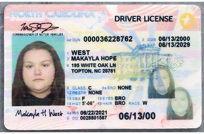 North Carolina Fake ID