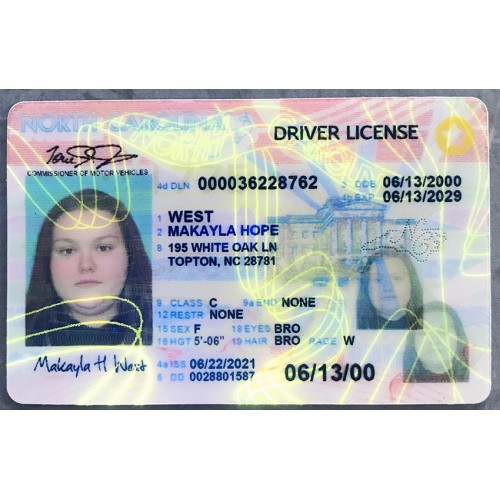 North Carolina Fake ID - Buy Scannable Fake ID at Cardsmen
